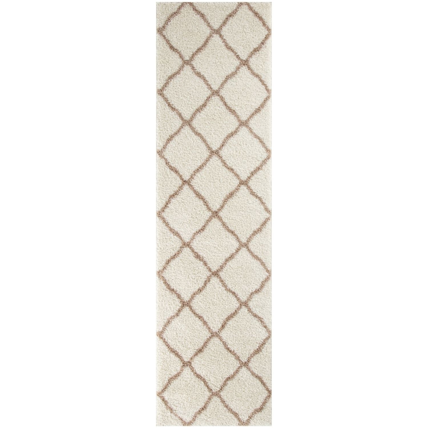 Moroccan Ivory Shaggy Rug | 730