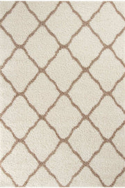 Moroccan Ivory Shaggy Rug | 730
