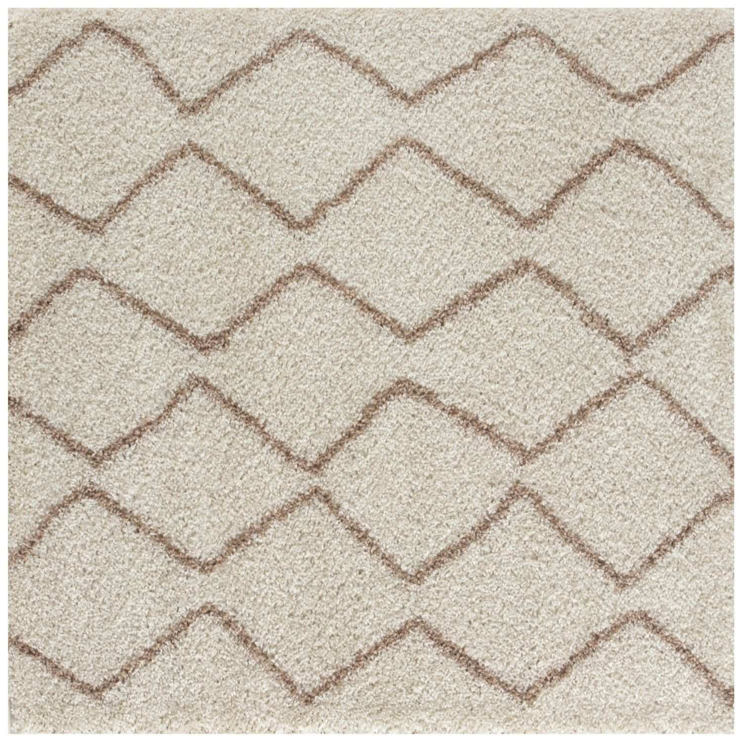 Moroccan Ivory Beige Shaggy Rug | 830