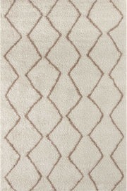 Moroccan Ivory Beige Shaggy Rug | 830