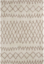 Moroccan Ivory Beige Shaggy Rug | 930
