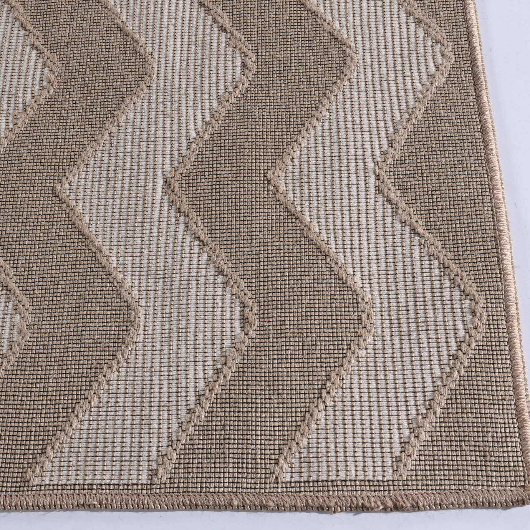 Beige Jute Looking Washable Rugs