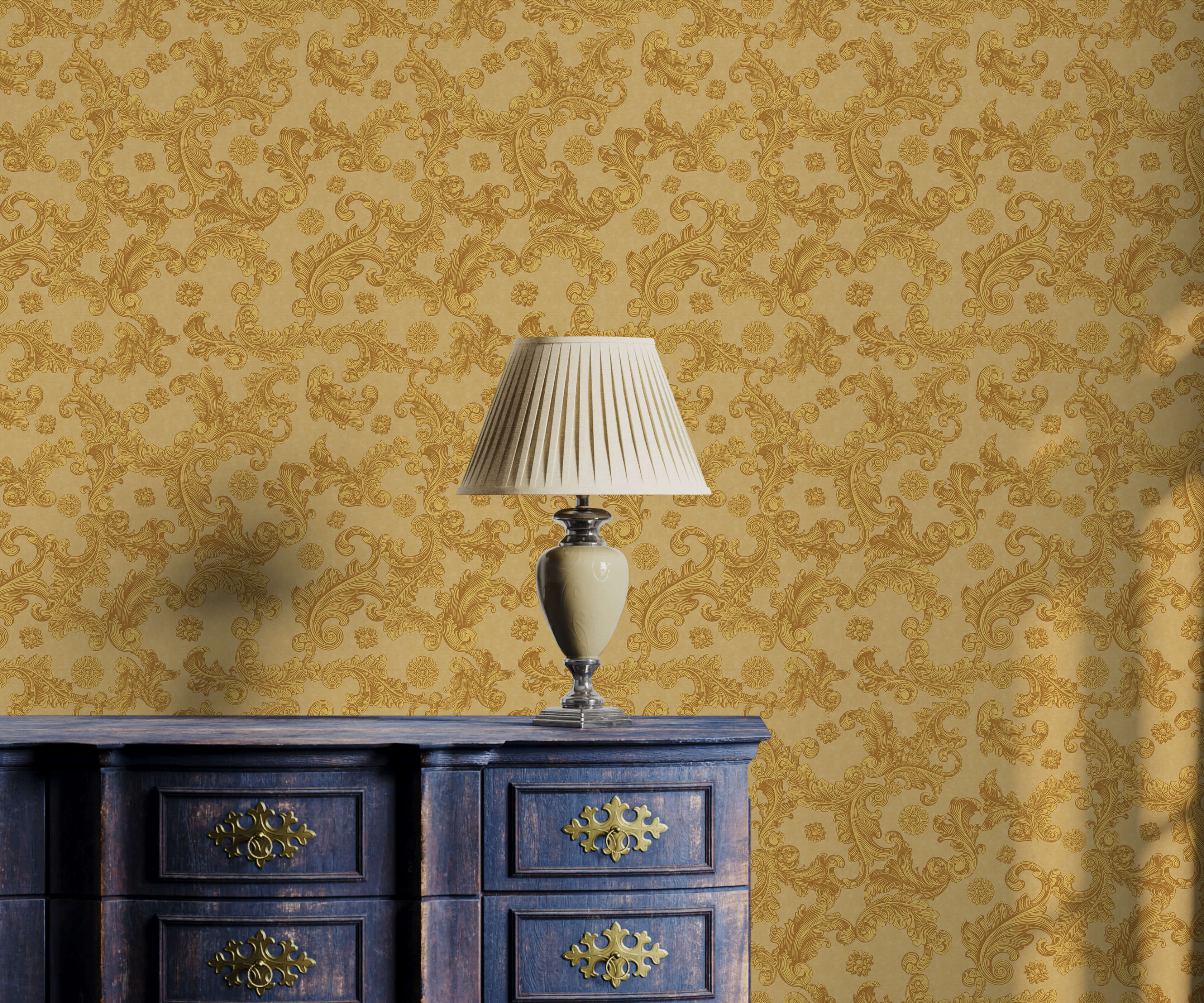 Bobbi Beck Alfred Damask Luxury Wallpaper