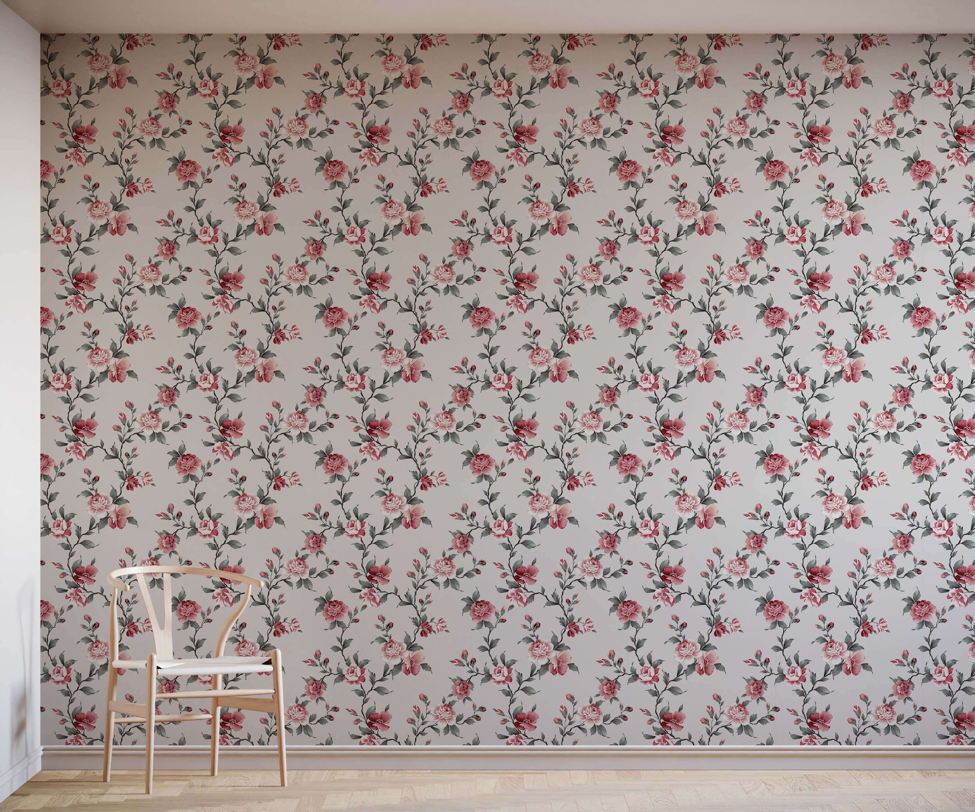 Bobbi Beck Alison Floral Luxury Wallpaper