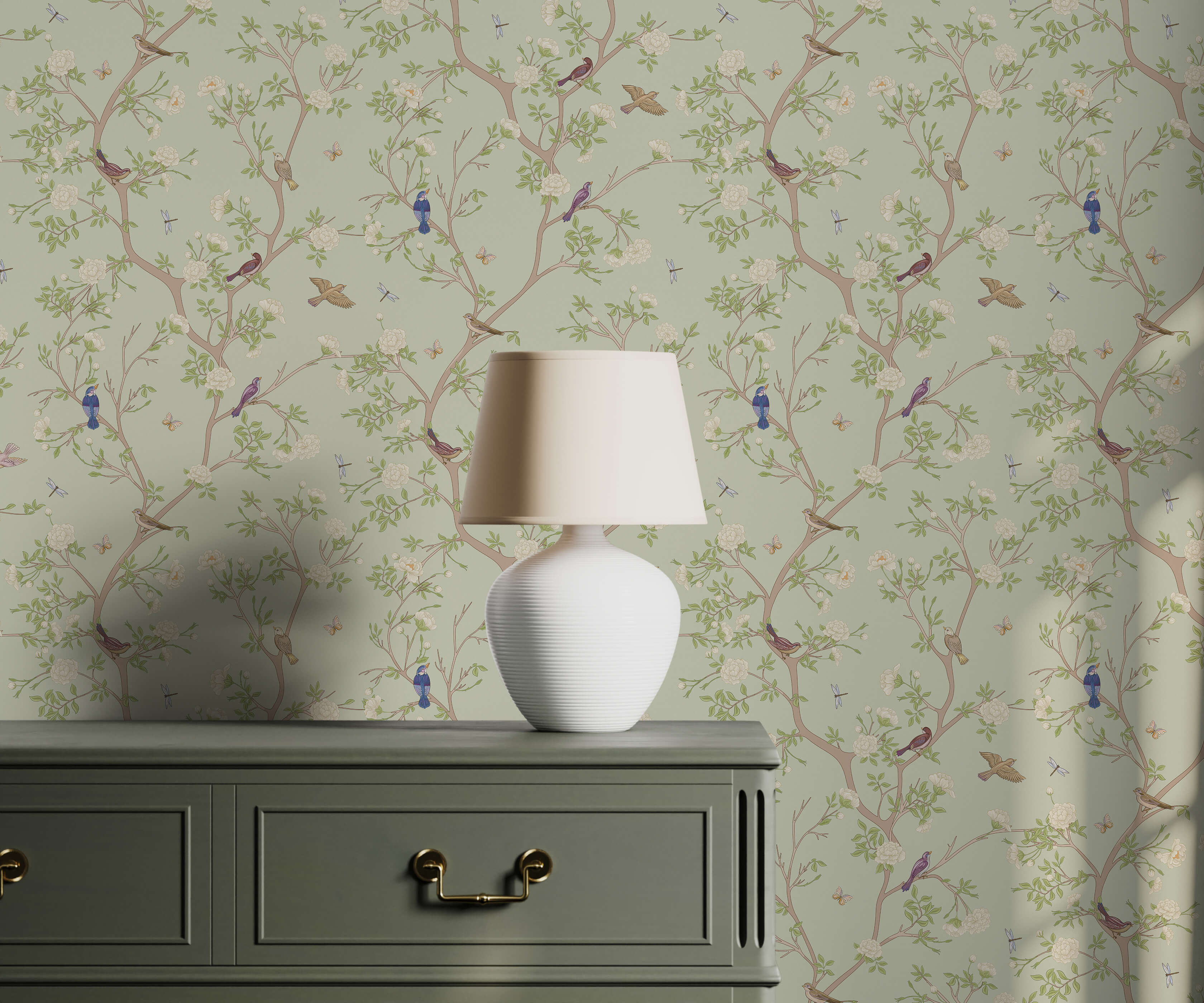 Bobbi Beck Ashton Bird Animal Luxury Wallpaper