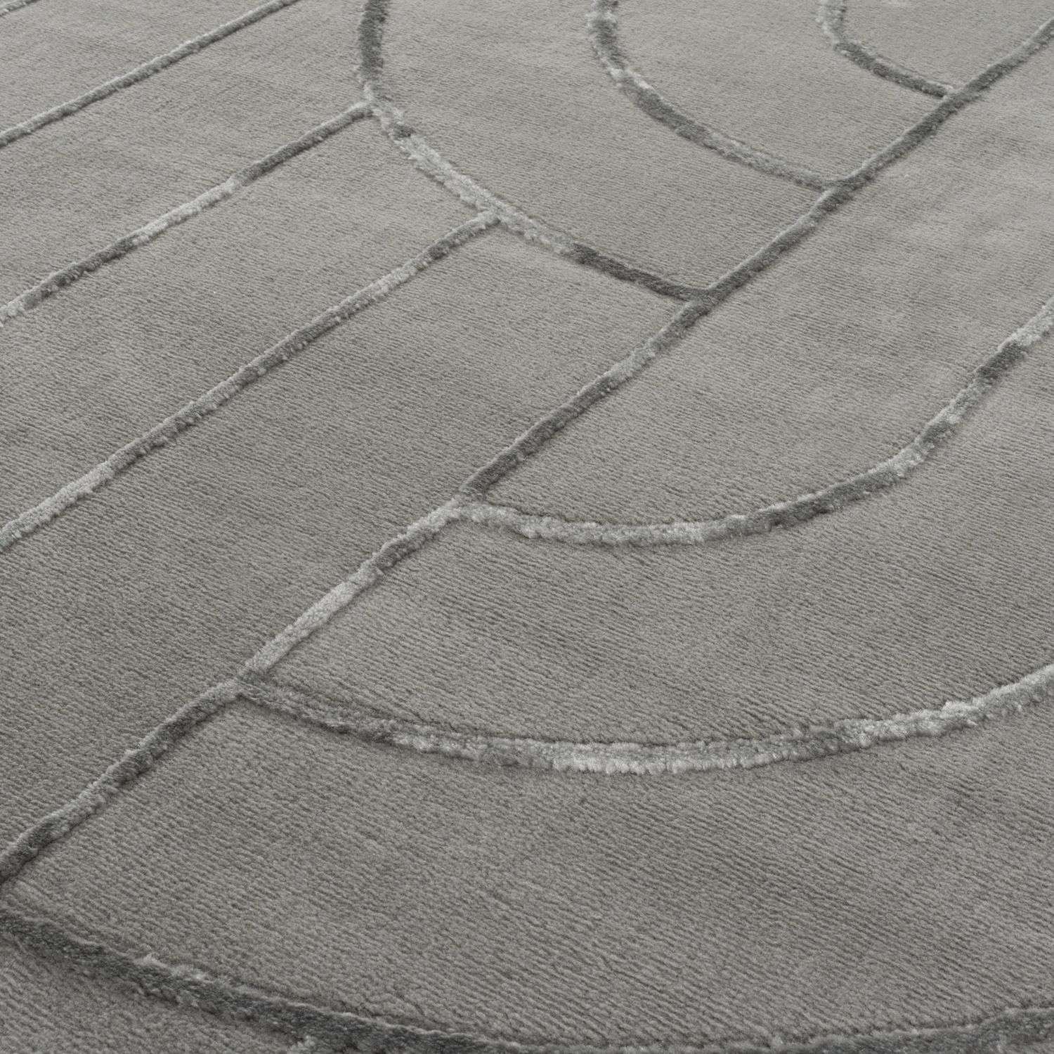 Aura Collection Rug Flint in Grey