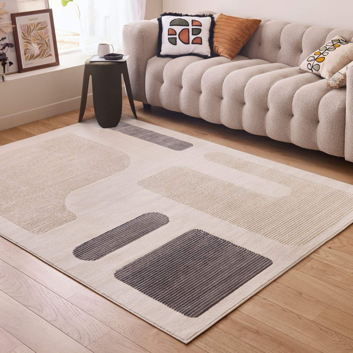 Aura Collection Rug Glide in Grey