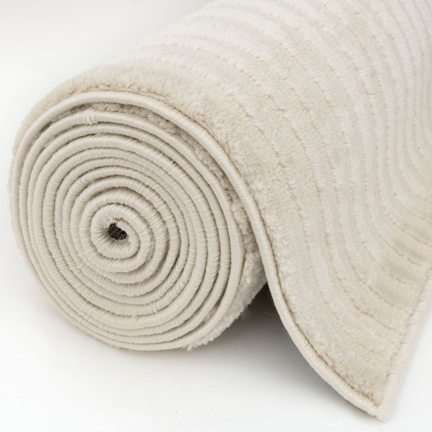 Aura Collection Rug Ripple in Cream