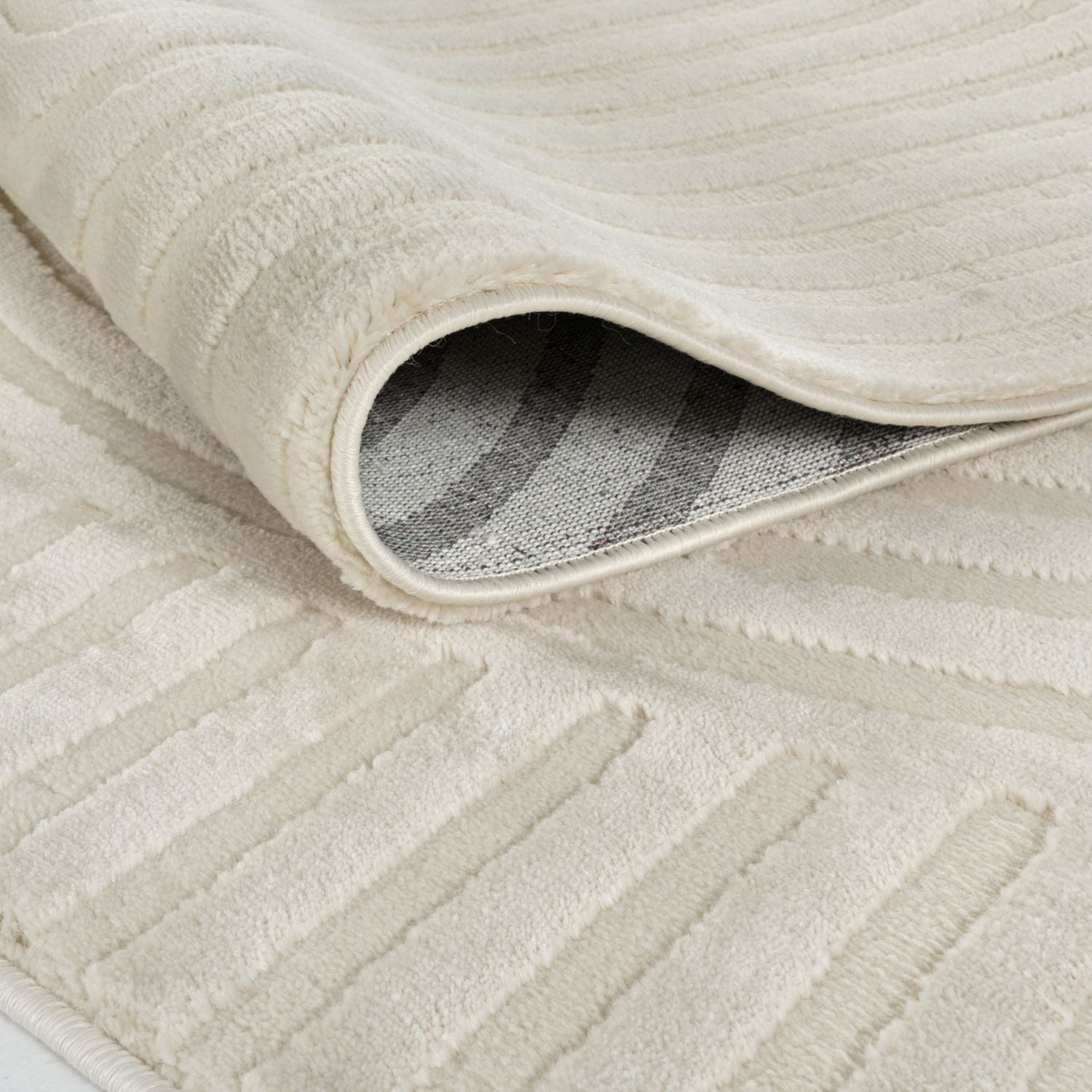 Aura Collection Rug Ripple in Cream