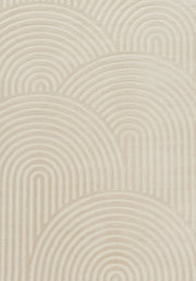 Aura Collection Rug Ripple in Cream