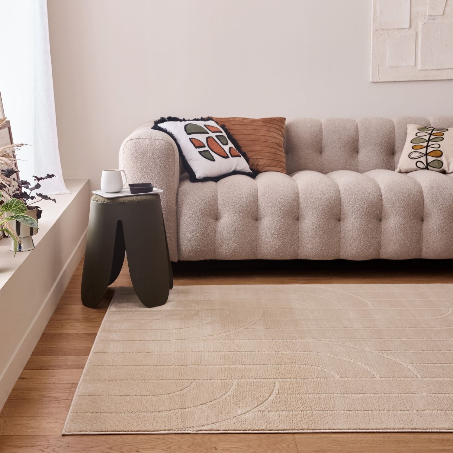 Aura Collection Rug Sable in Beige