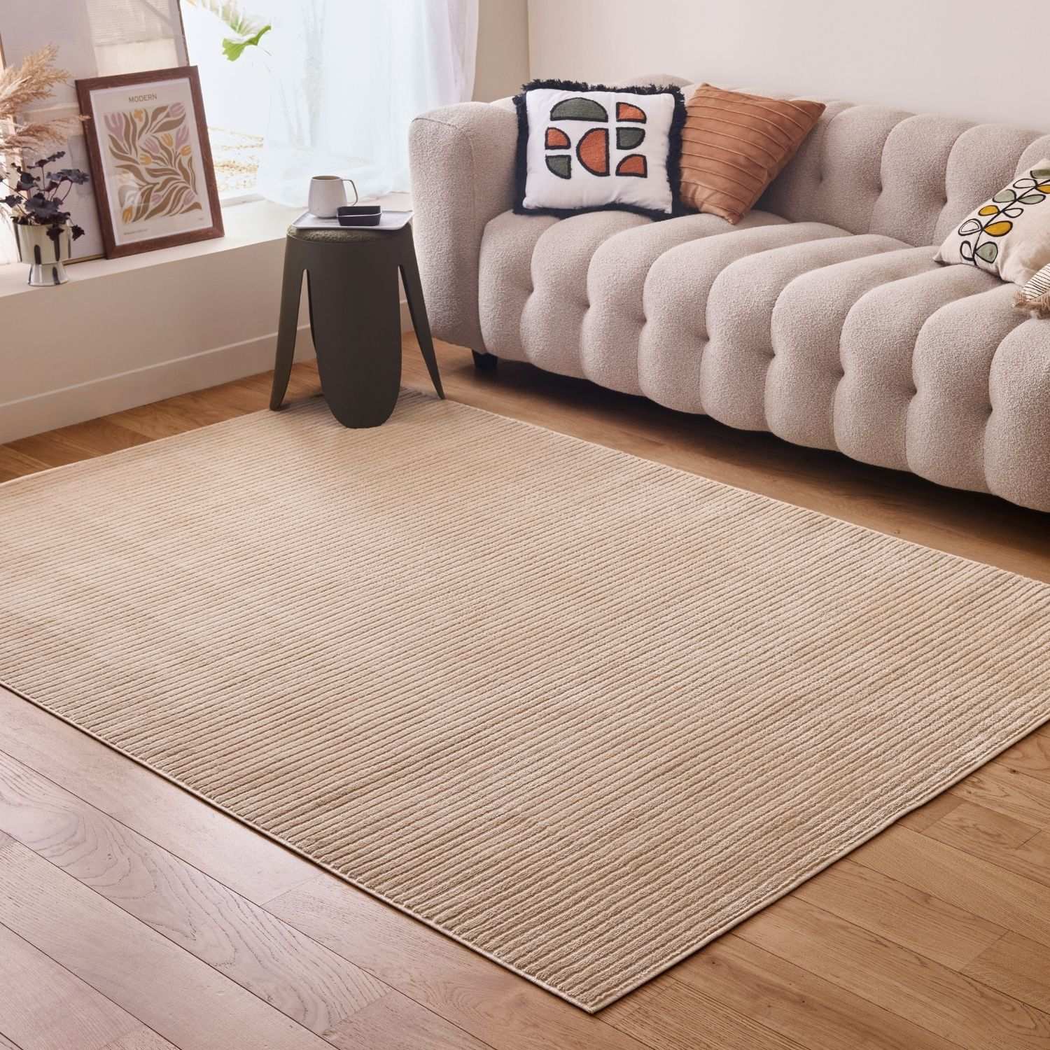 Aura Collection Rug Sandstone in Beige