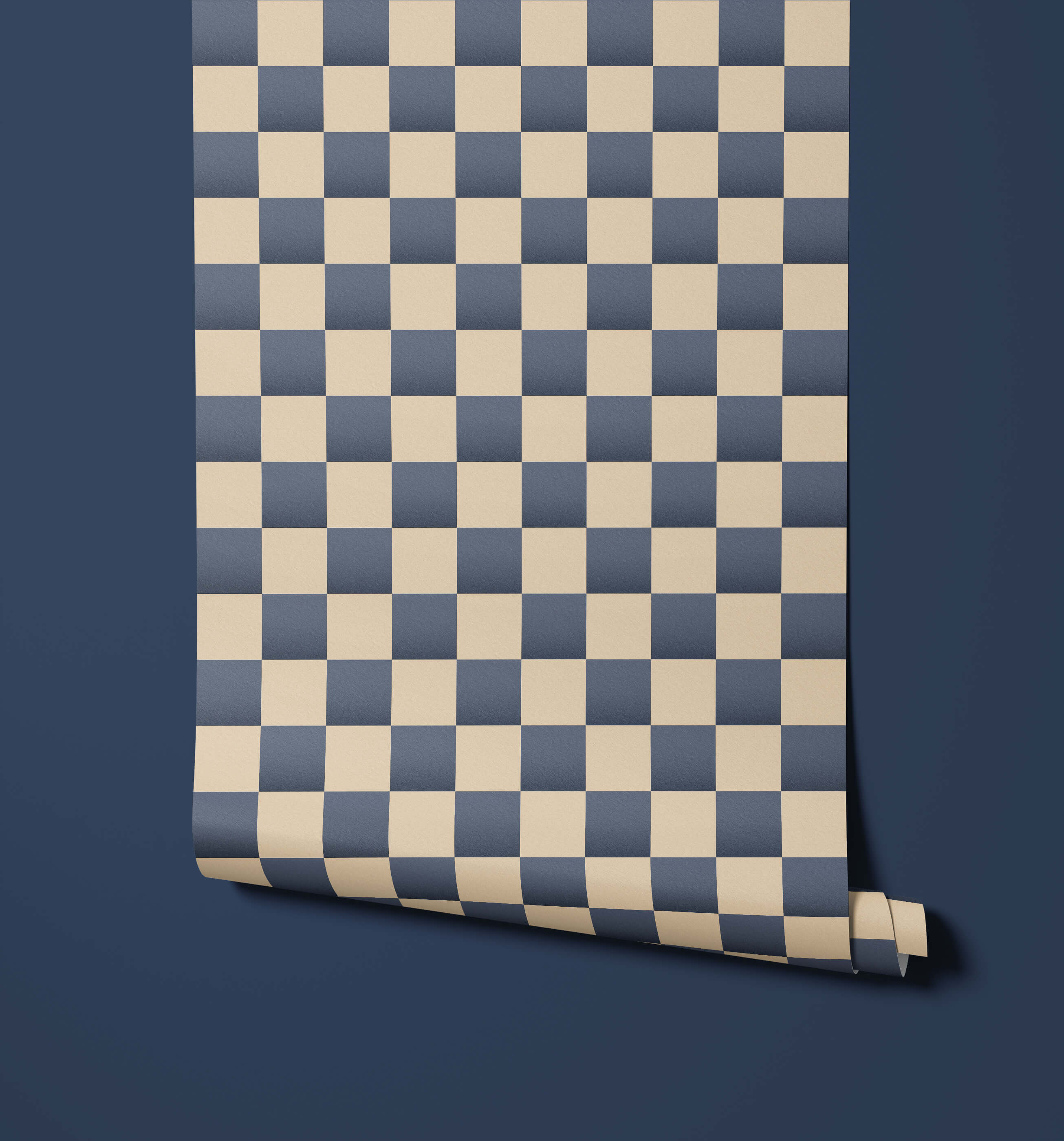 Bobbi Beck Bakersfield Chequerboard Luxury Wallpaper