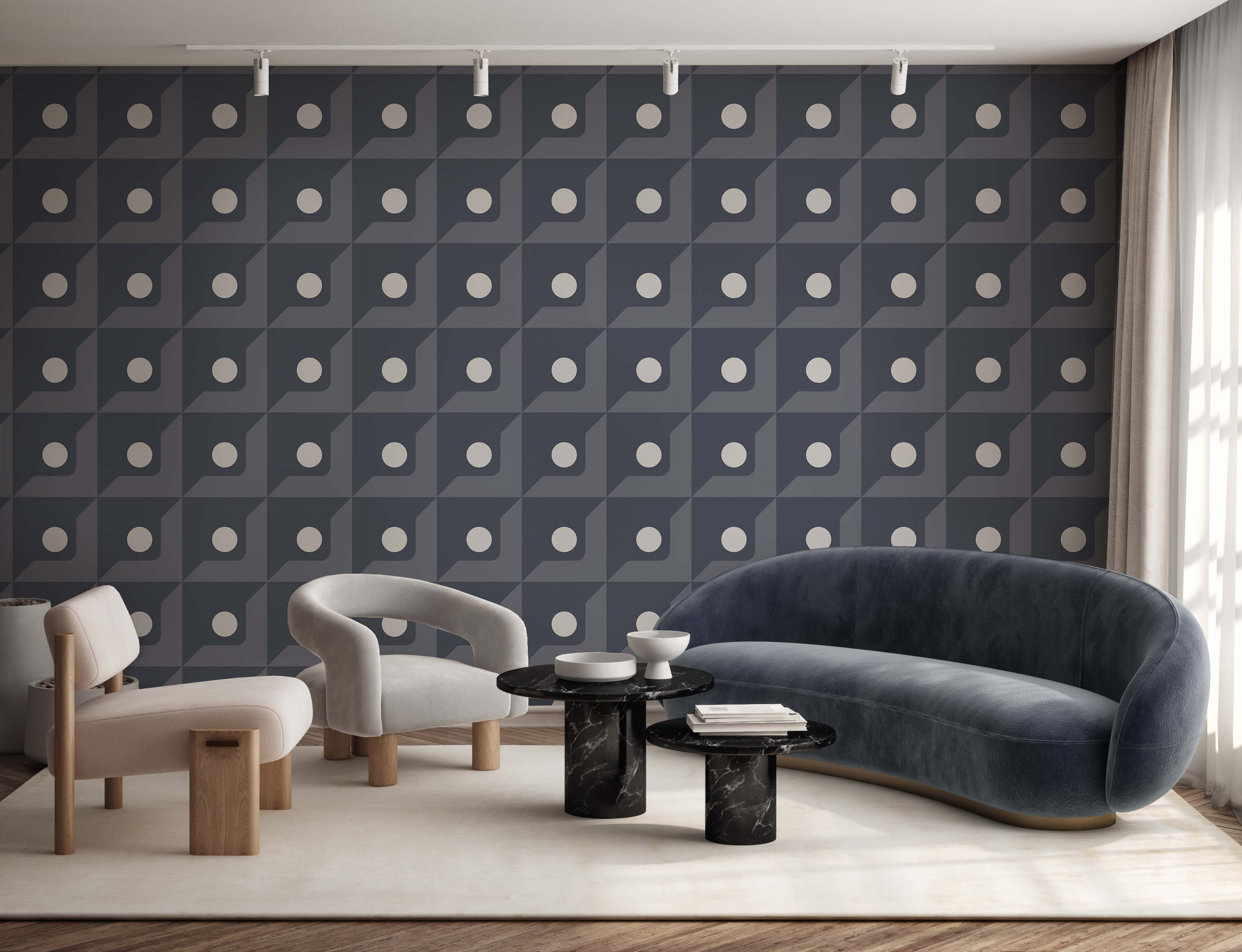 Bobbi Beck Base 3D Abstract Luxury Wallpaper