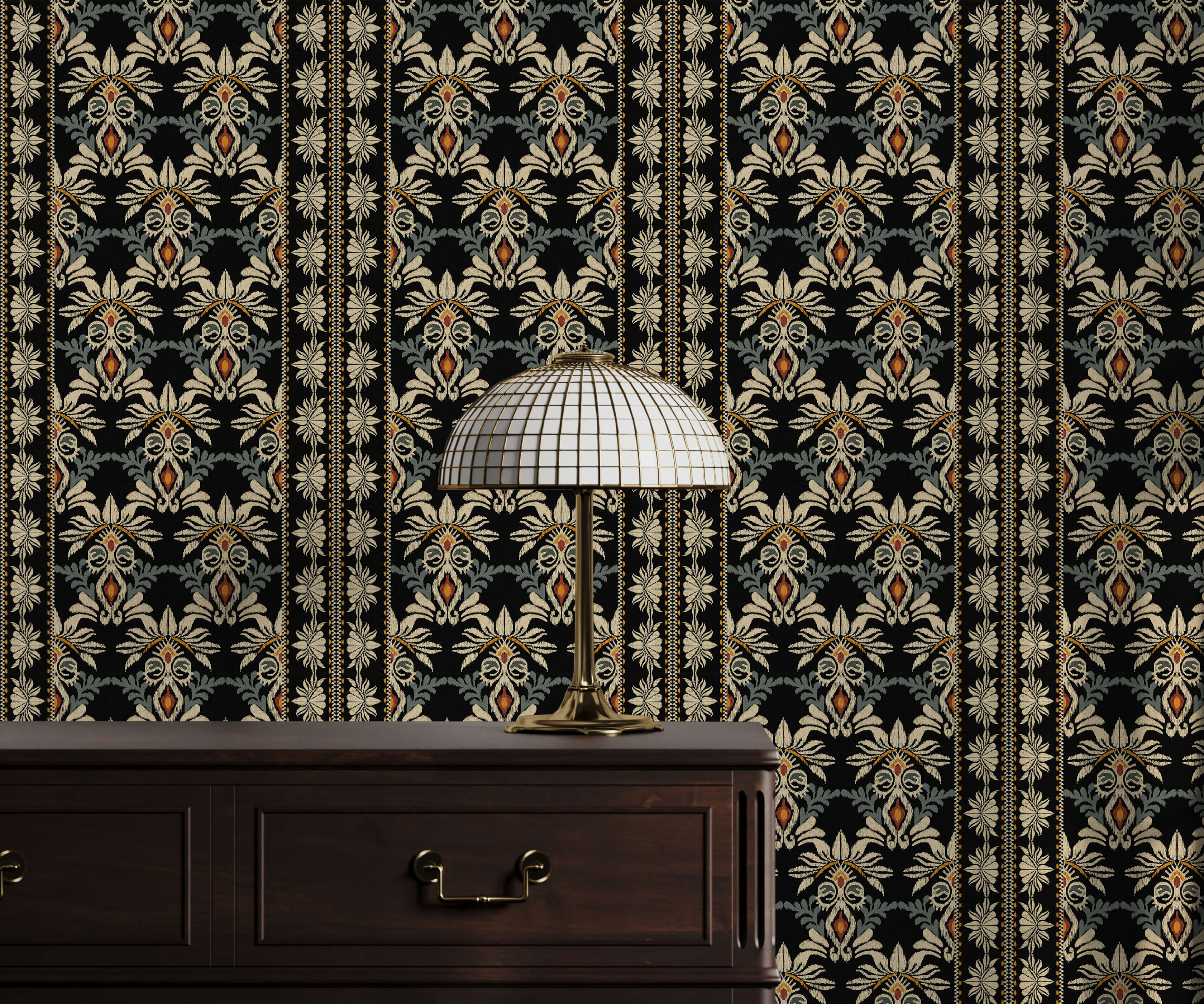 Bobbi Beck Bazir Patterned Luxury Wallpaper