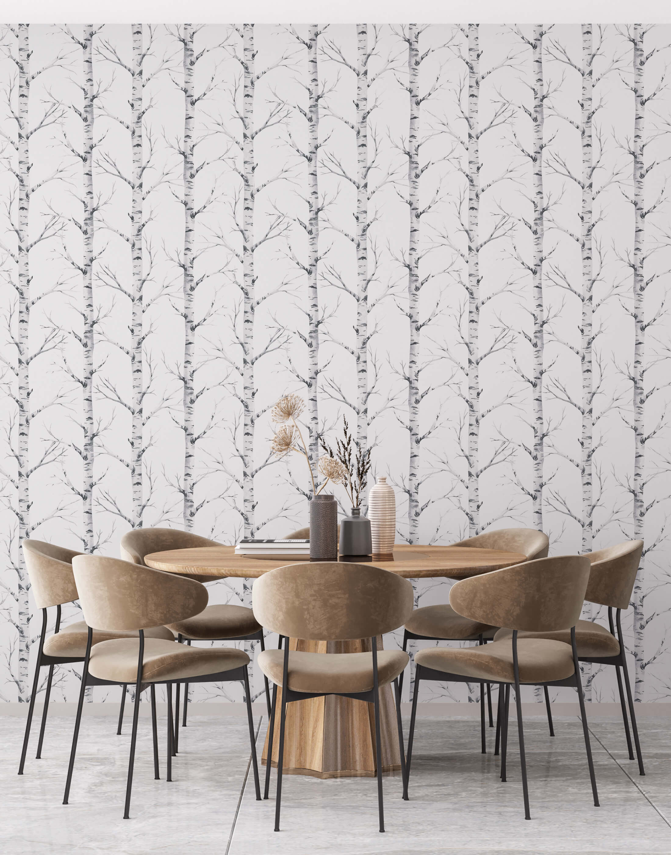 Bobbi Beck Birch Forest Luxury Wallpaper