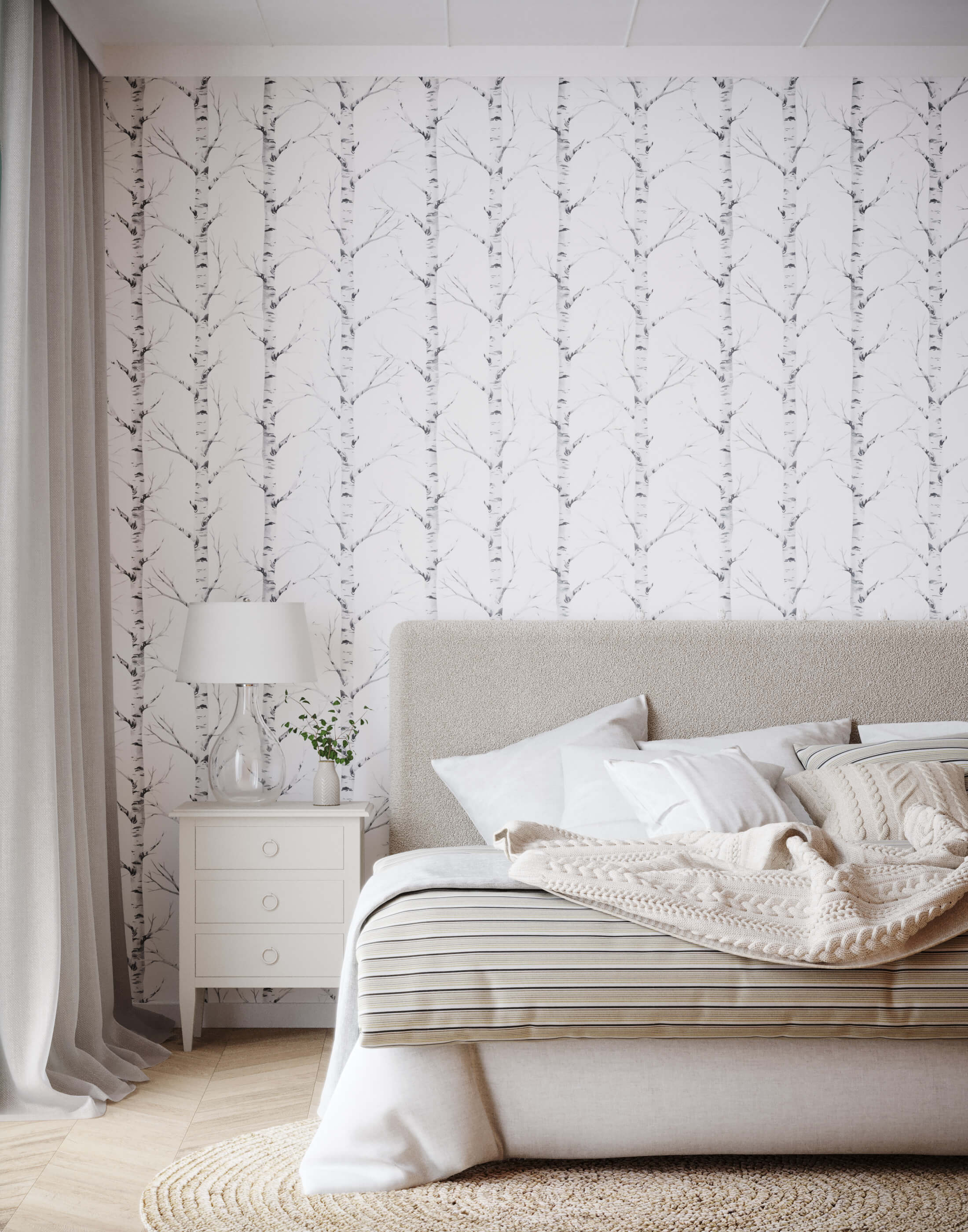 Bobbi Beck Birch Forest Luxury Wallpaper