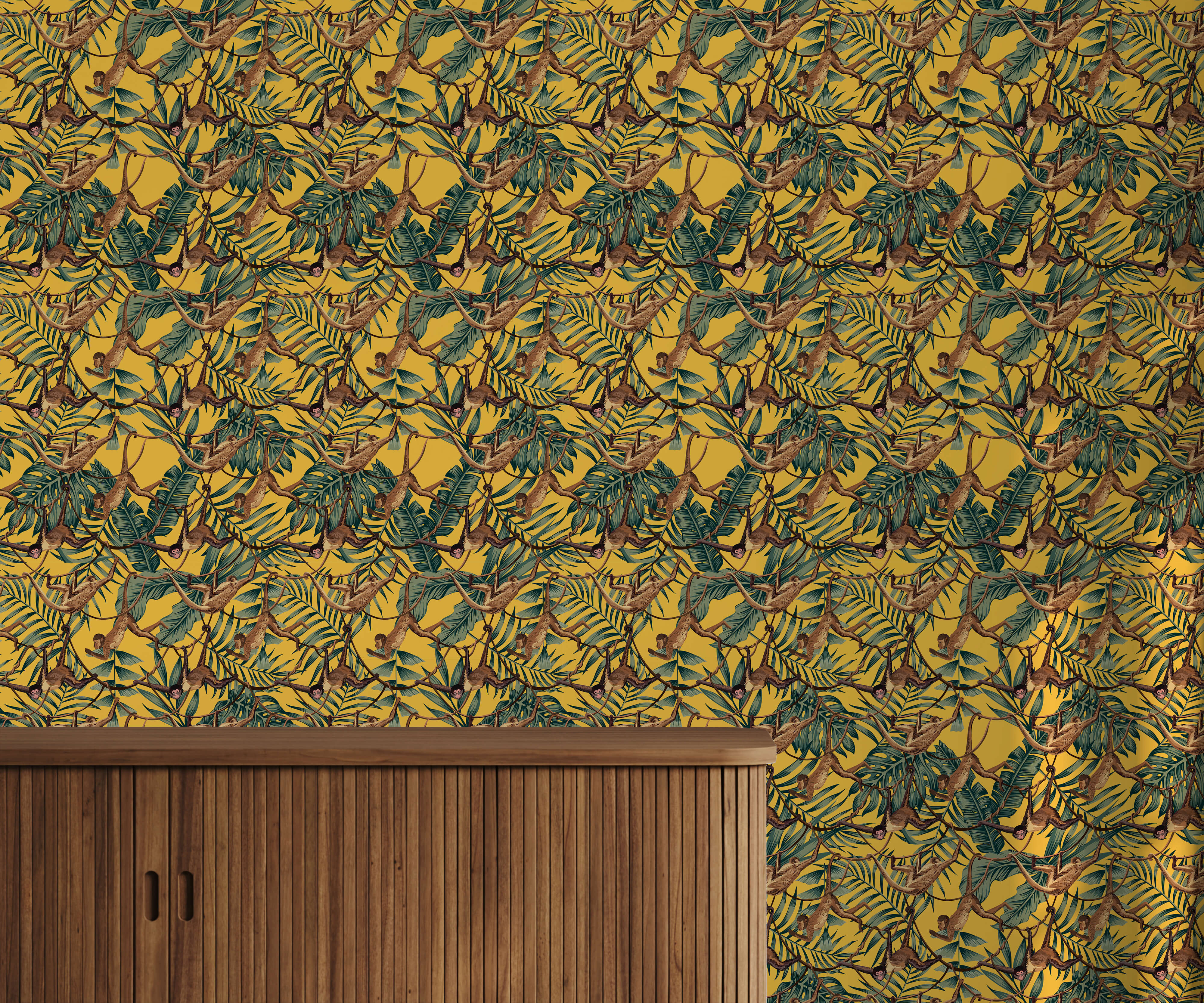 Bobbi Beck Bradley Monkey Luxury Wallpaper