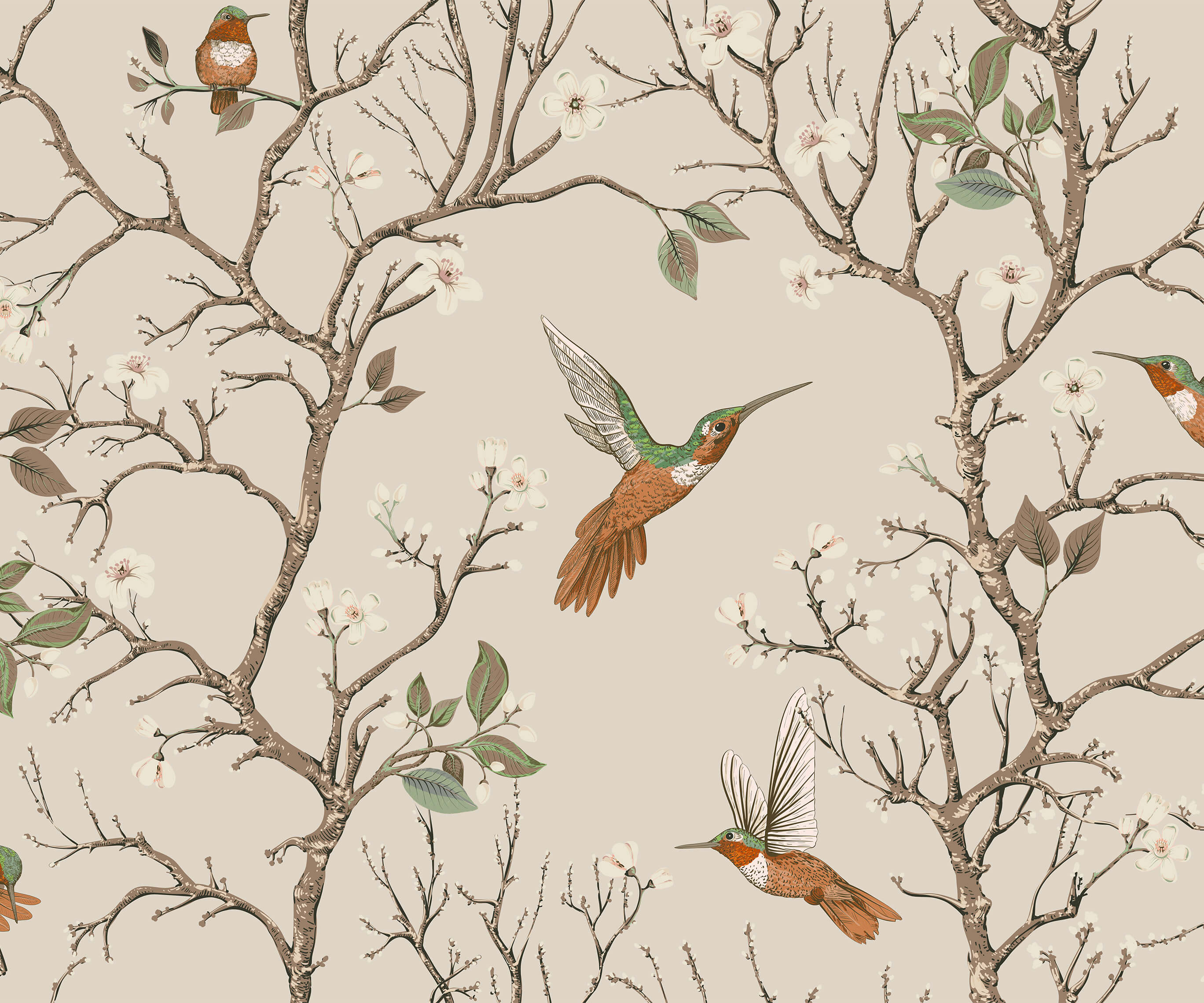 Bobbi Beck Bronte Bird Luxury Wallpaper