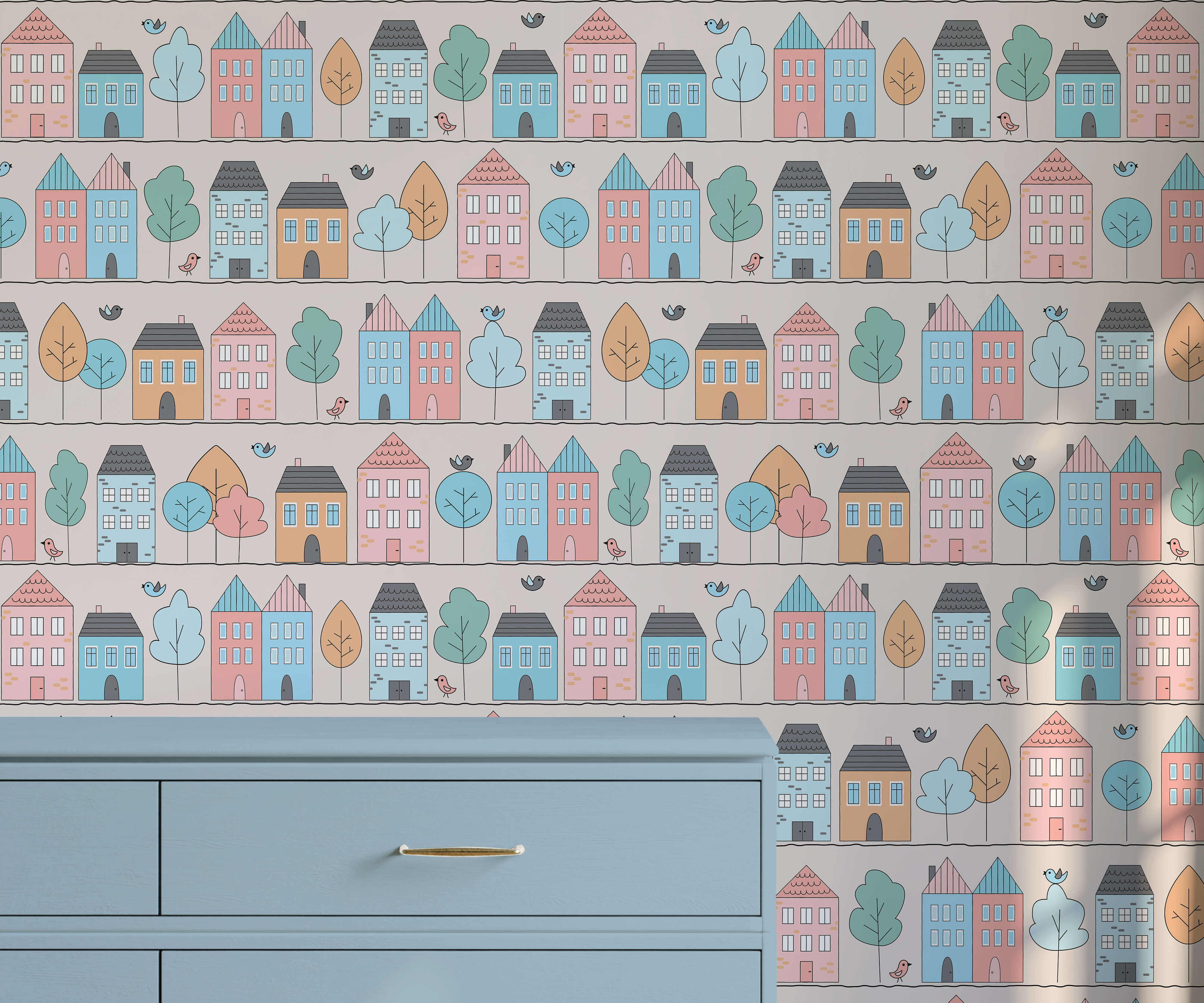 Bobbi Beck Bustle Children's Luxury Wallpaper