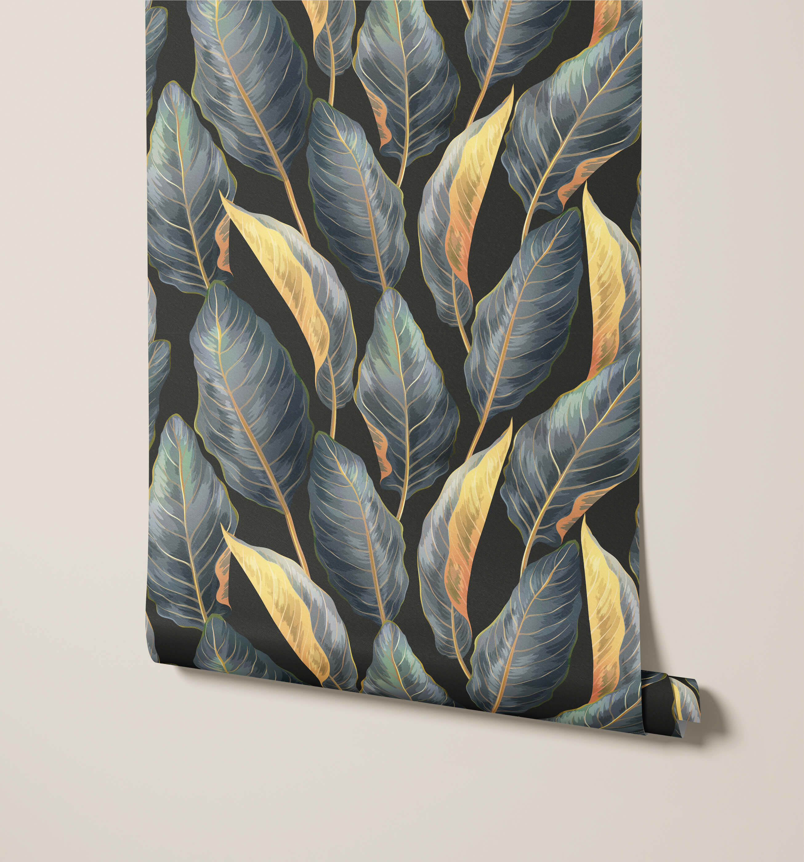 Bobbi Beck Calathea Leaf Luxury Wallpaper