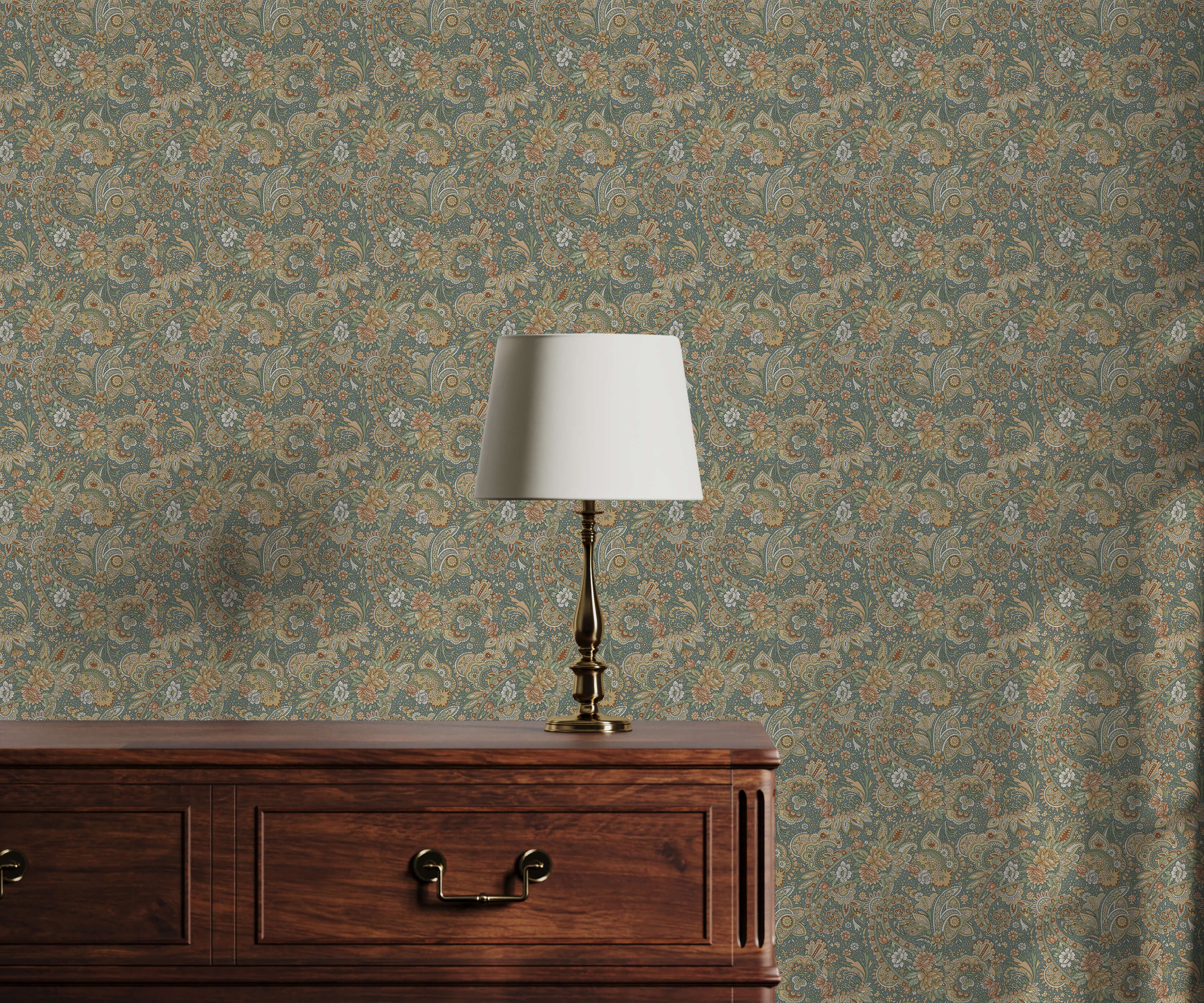 Bobbi Beck Charles Paisley Luxury Wallpaper