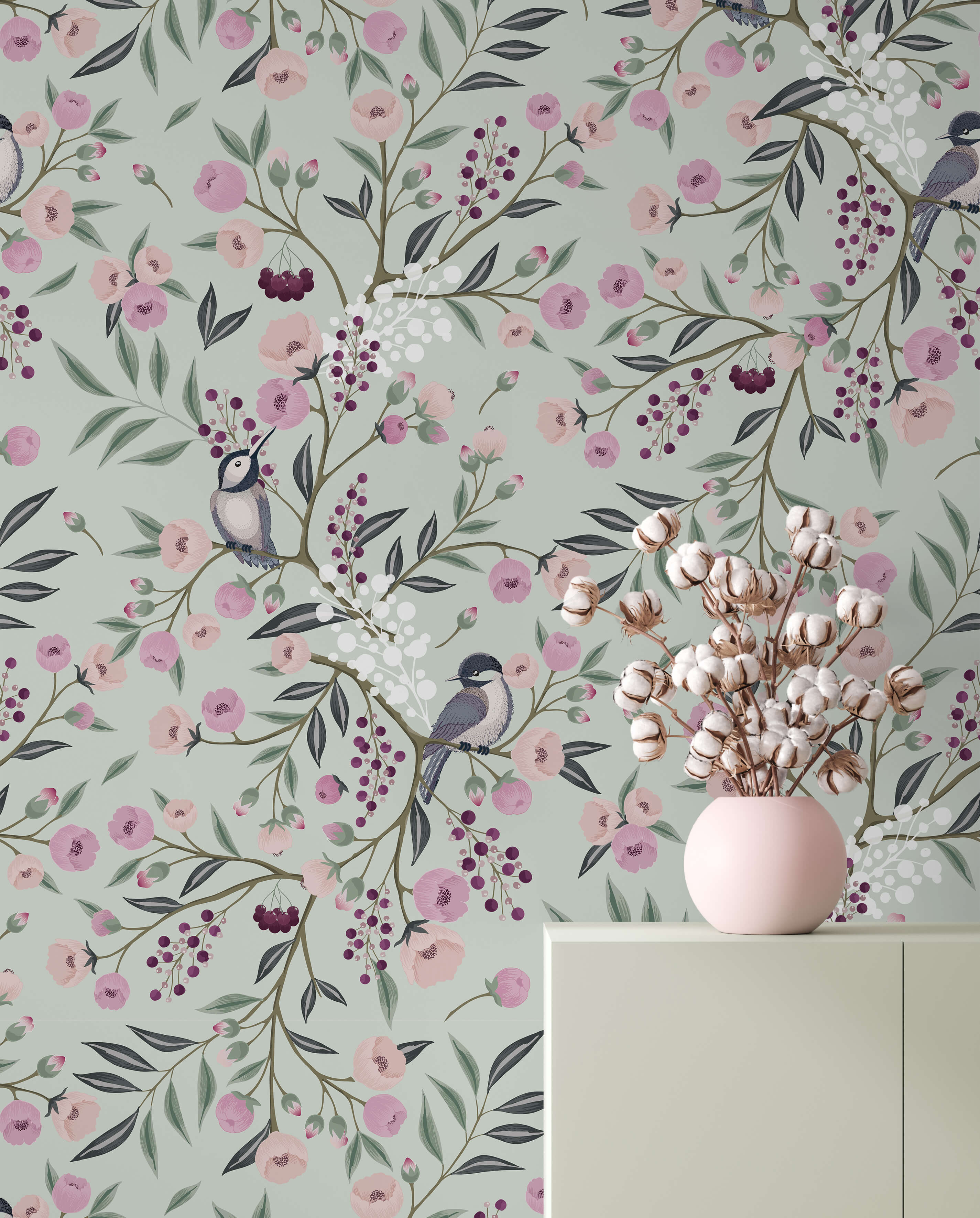 Bobbi Beck Charlotte Floral Luxury Wallpaper