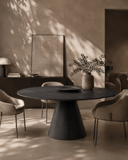 Tavamo 180 Dining Table - Black Oak