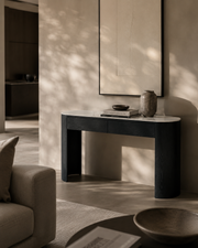 Oakura Console - Black Oak