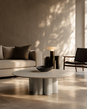 Tommy Franks Moon Coffee Table - Matte Beige