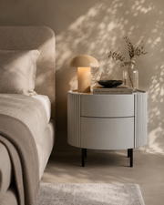 Tommy Franks Lantine Bedside - Light Grey