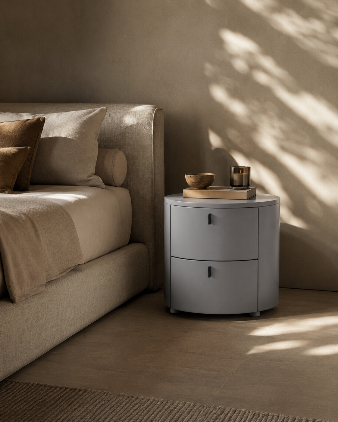 Tommy Franks Sims Bedside - Matte Grey