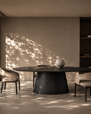 Tavamo Dining Table - Oval - Black Oak
