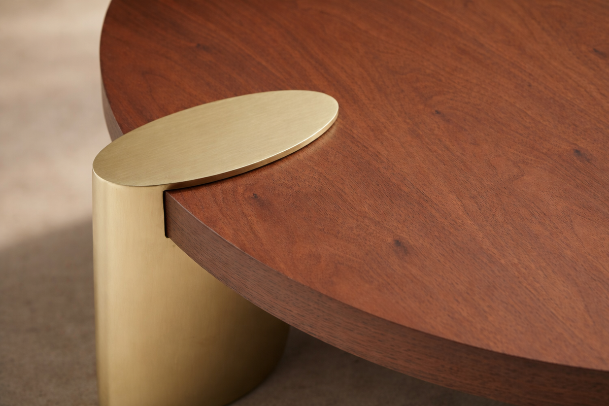 Amara Coffee Table - Small - Dark Walnut