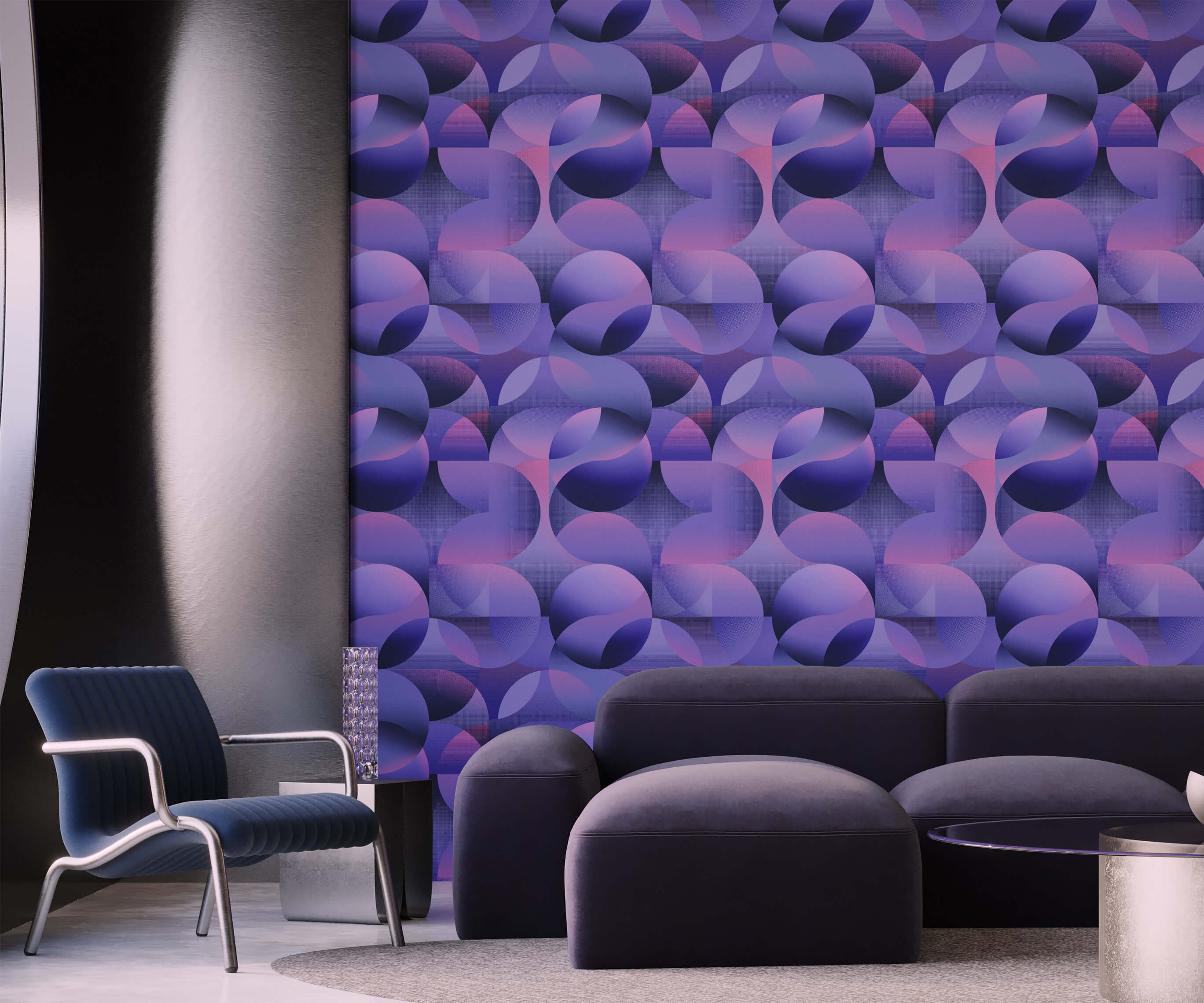 Bobbi Beck Circulus Geometric Luxury Wallpaper