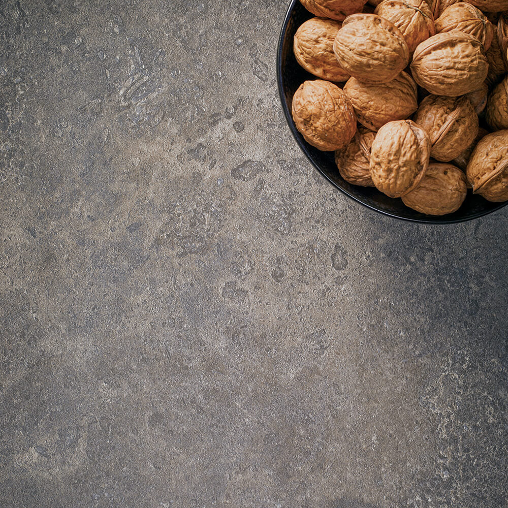 Cloudy Iron Ore Curved Edge Laminate Kitchen Worktop 20mm