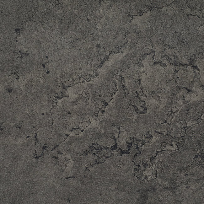 Midnight Concrete Curved Edge Laminate Kitchen Worktop 40mm