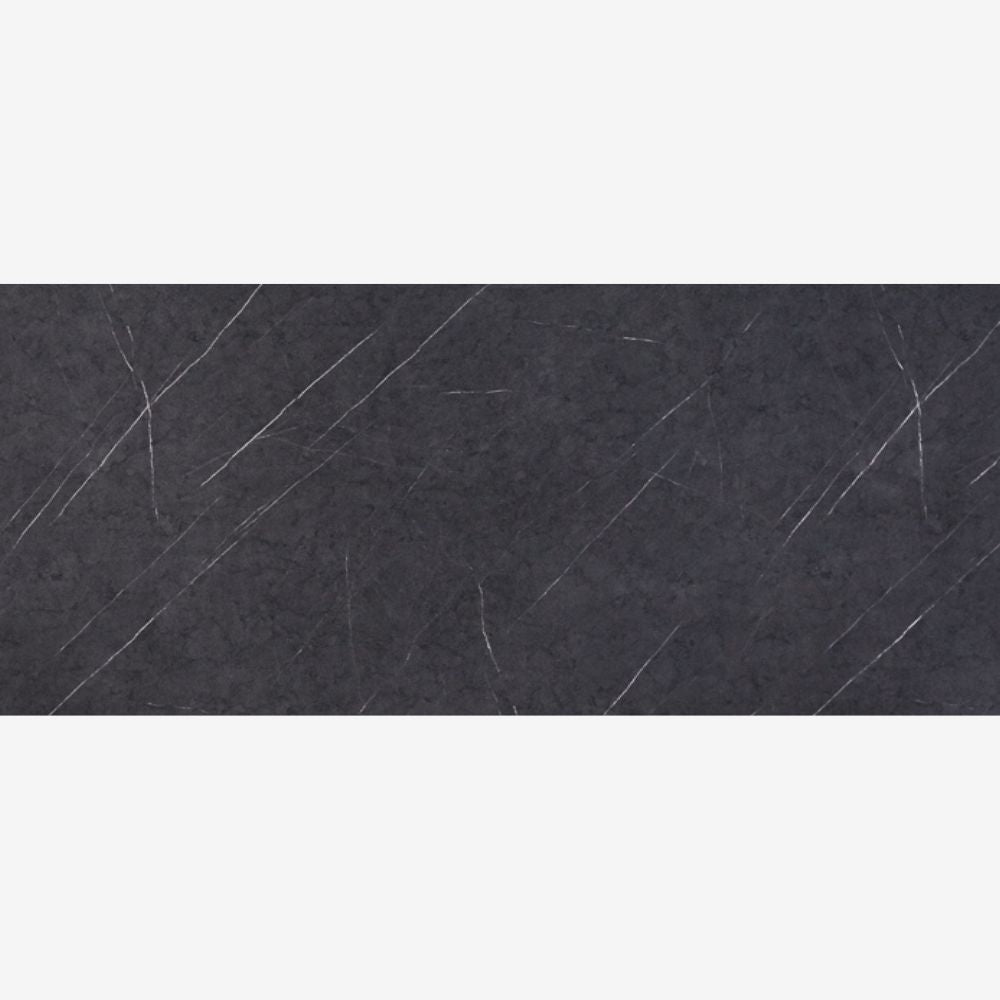 Dark Lightning Marble Curved Edge Laminate Kitchen Worktop 40mm
