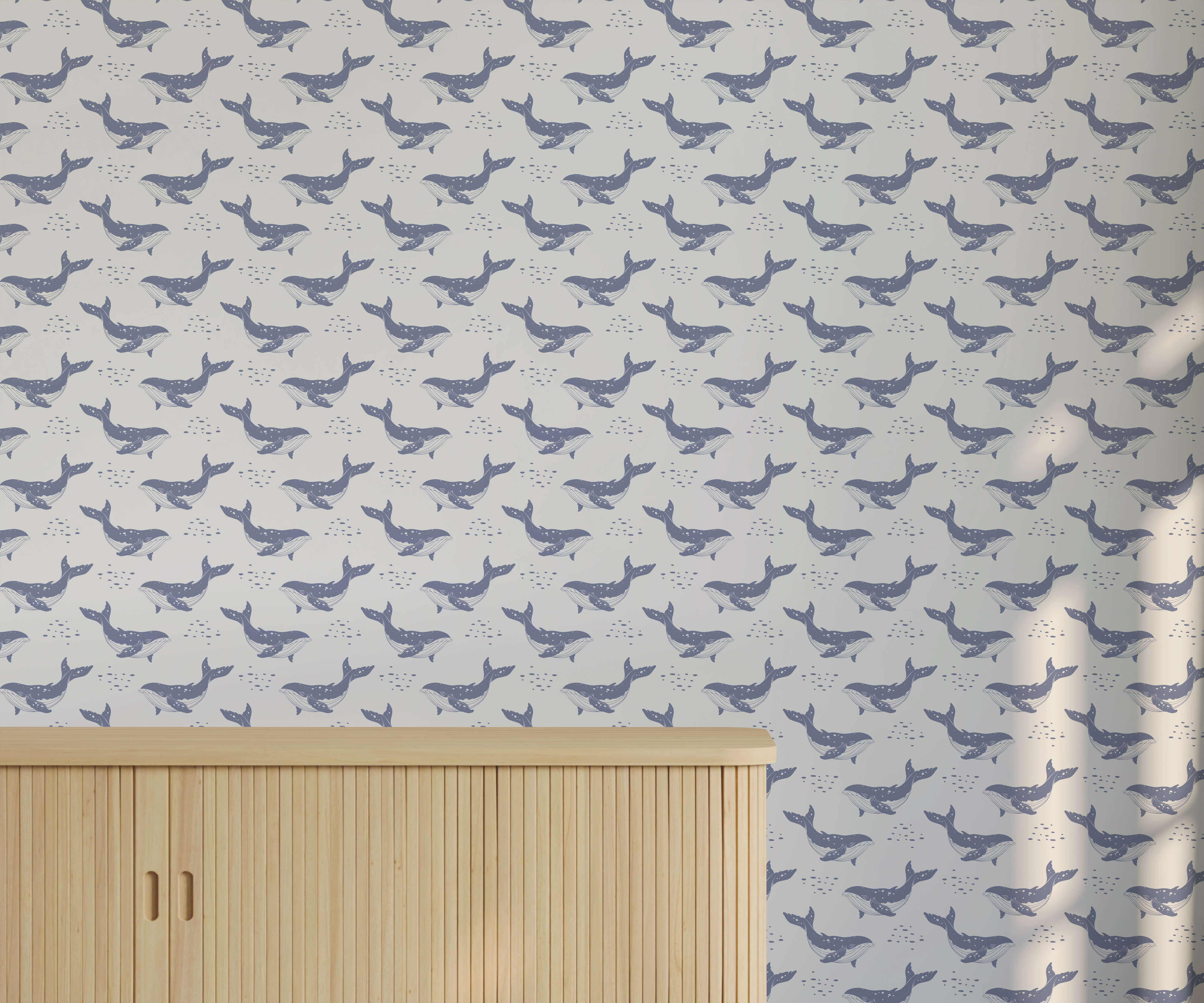 Bobbi Beck Dotra Whale Luxury Wallpaper