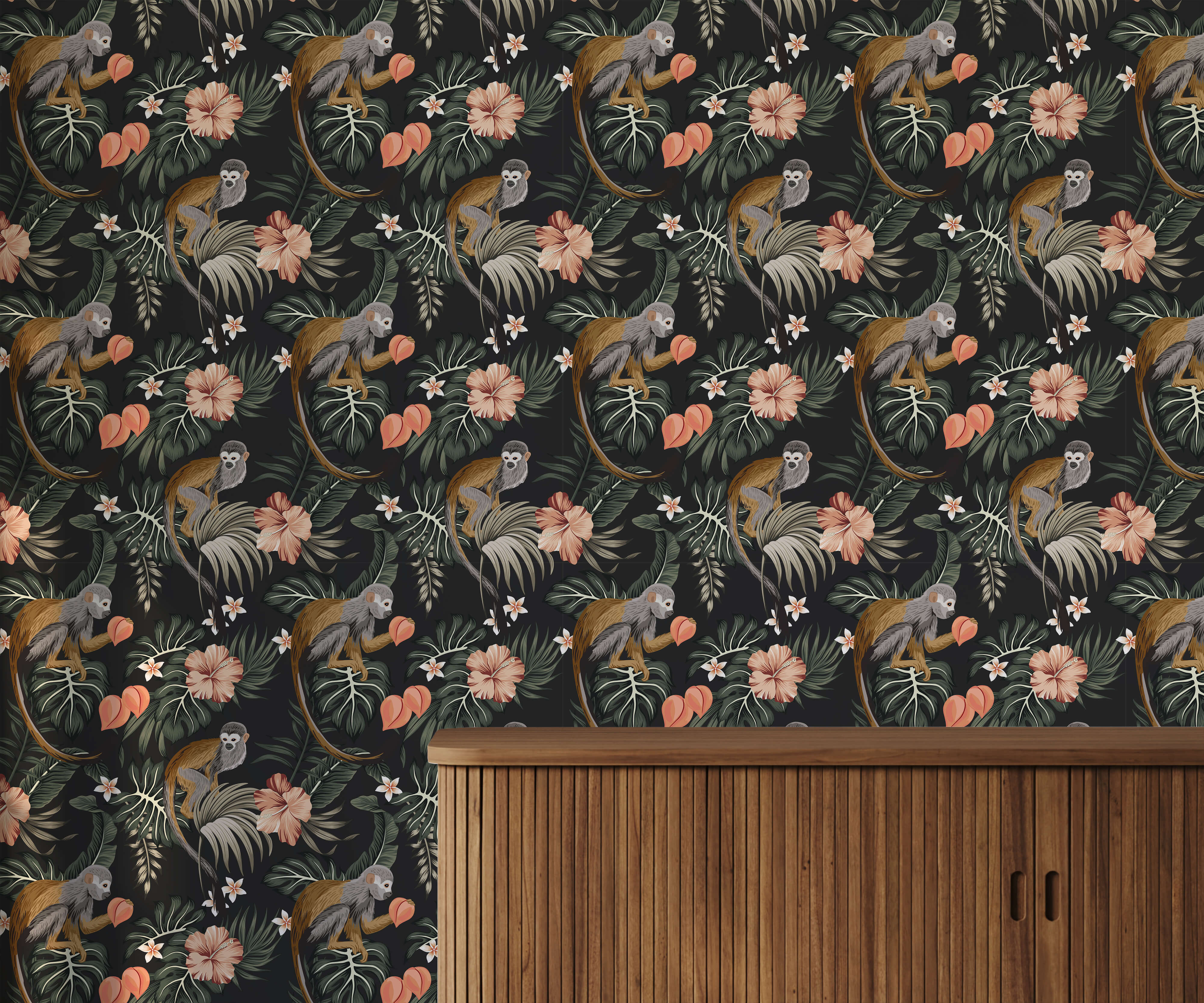 Bobbi Beck Dougal Monkey Luxury Wallpaper