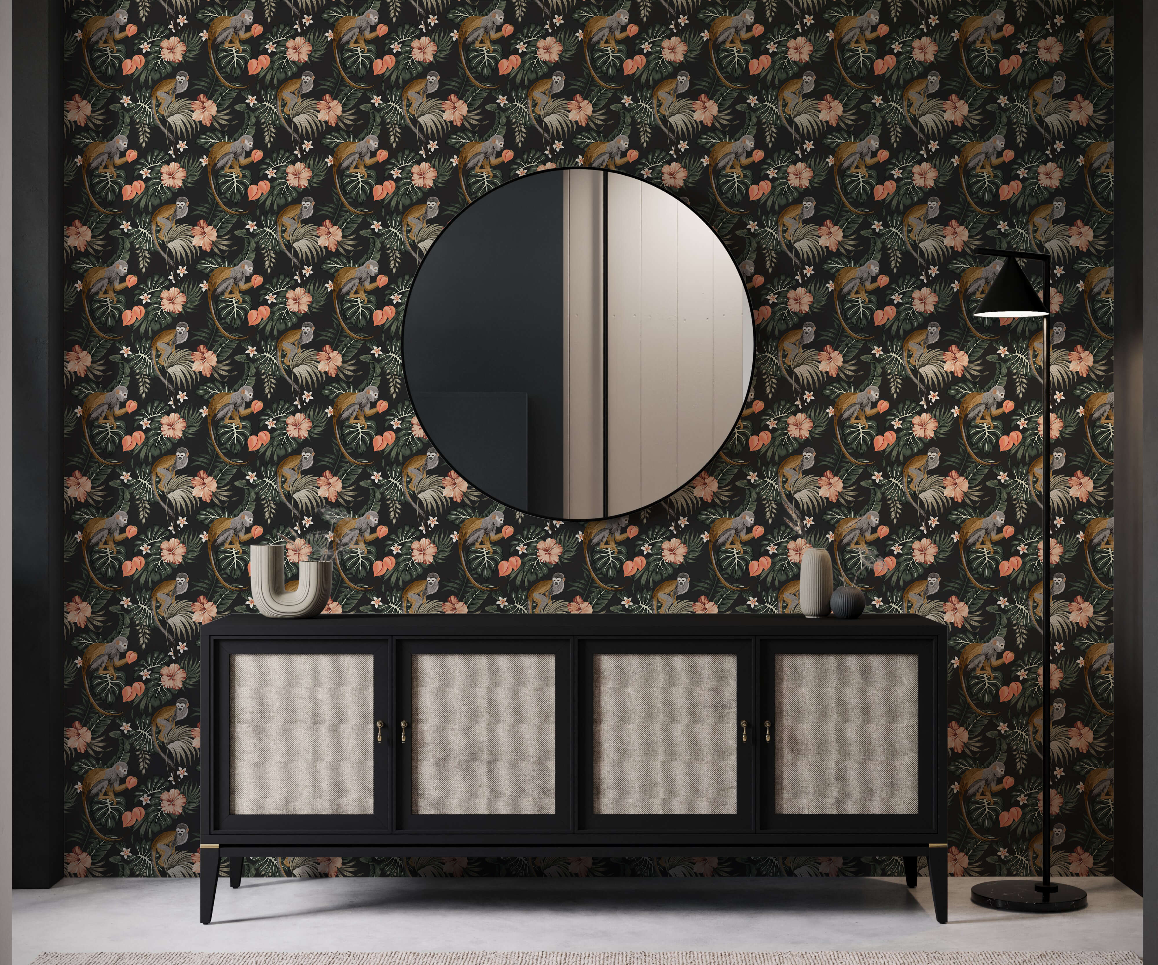 Bobbi Beck Dougal Monkey Luxury Wallpaper