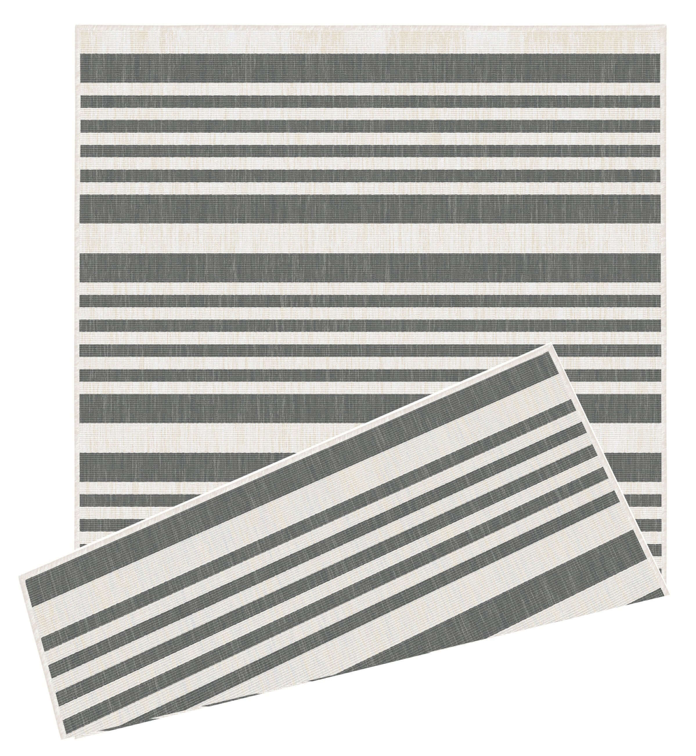 Duo Weave Outdoor Rug Modern Stripes