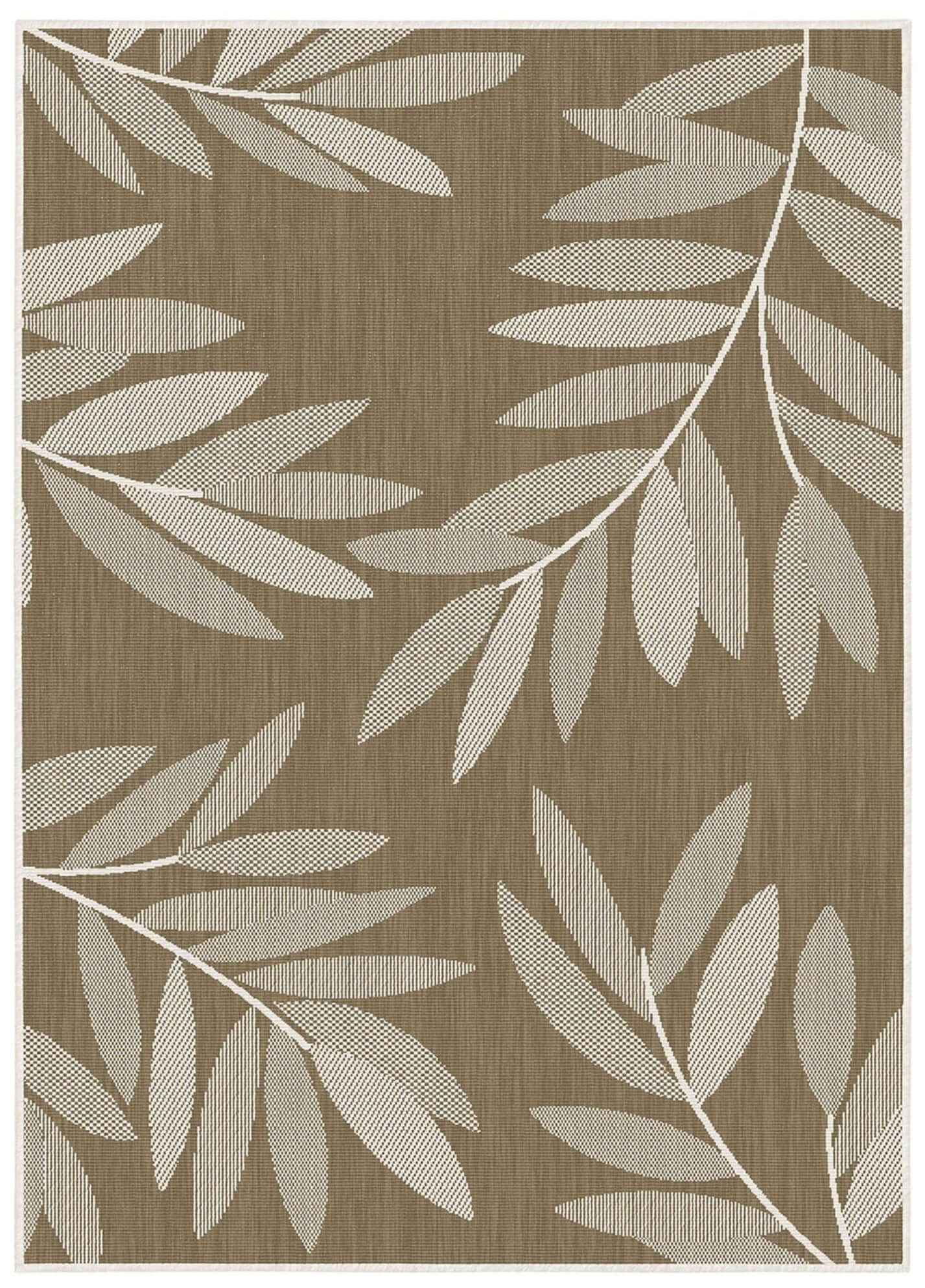 Duo Weave Outdoor Rug Trailing Leaves