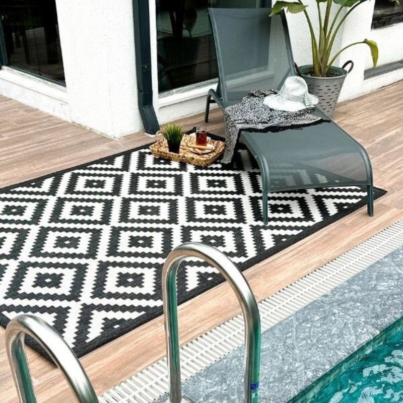 Ecology Outdoor Rug Black | 100bl