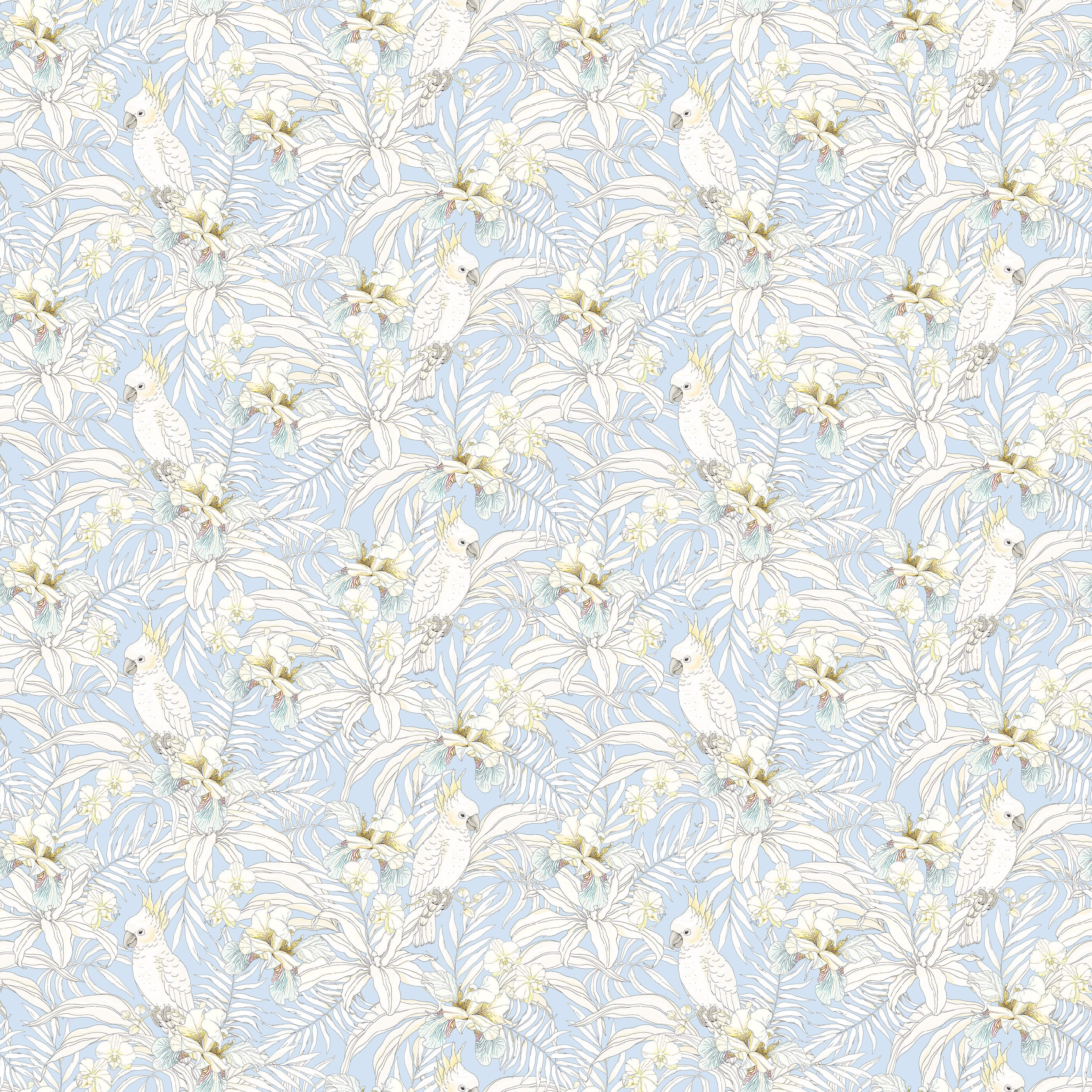 Bobbi Beck Fambre Tropical Bird Luxury Wallpaper