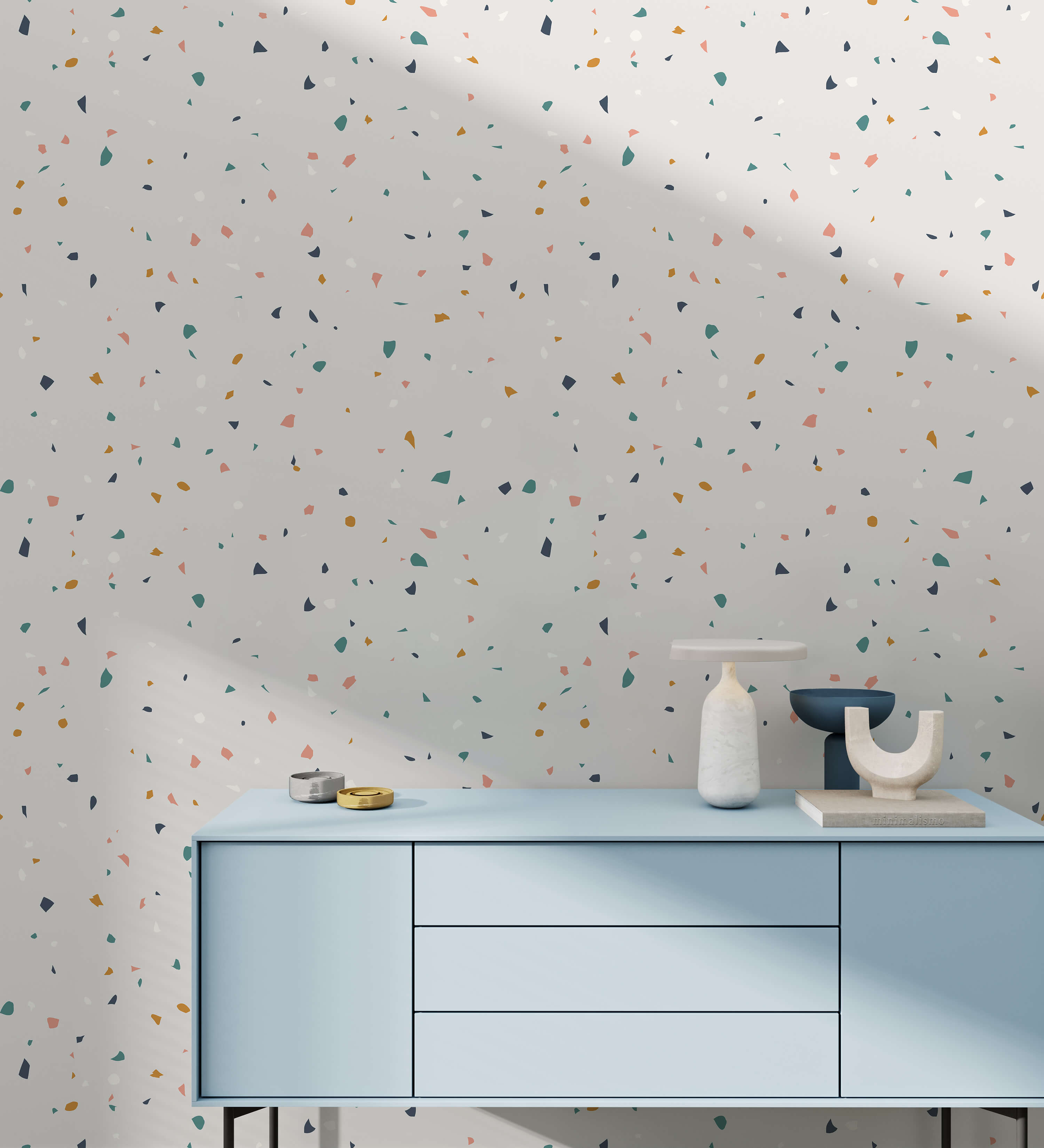 Bobbi Beck Flake Terrazzo Luxury Wallpaper