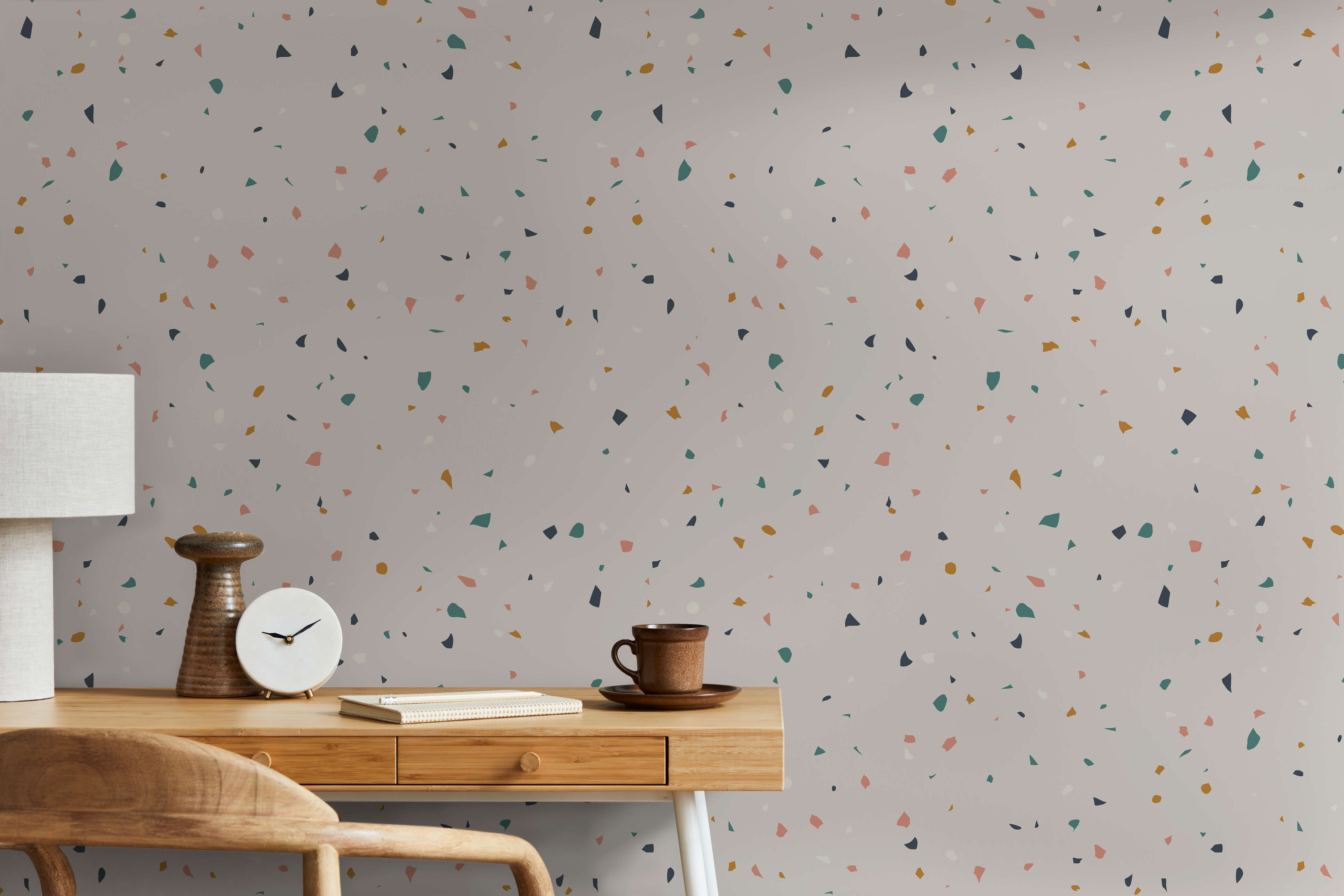 Bobbi Beck Flake Terrazzo Luxury Wallpaper