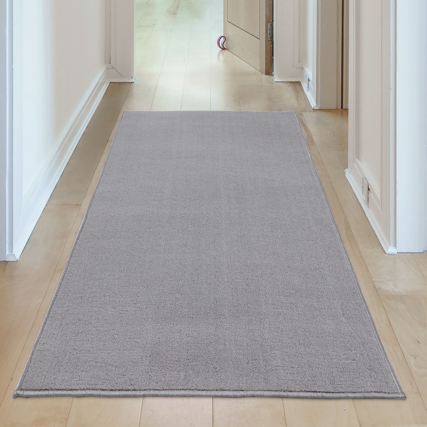 Flex Silver Low Pile Solid Rug