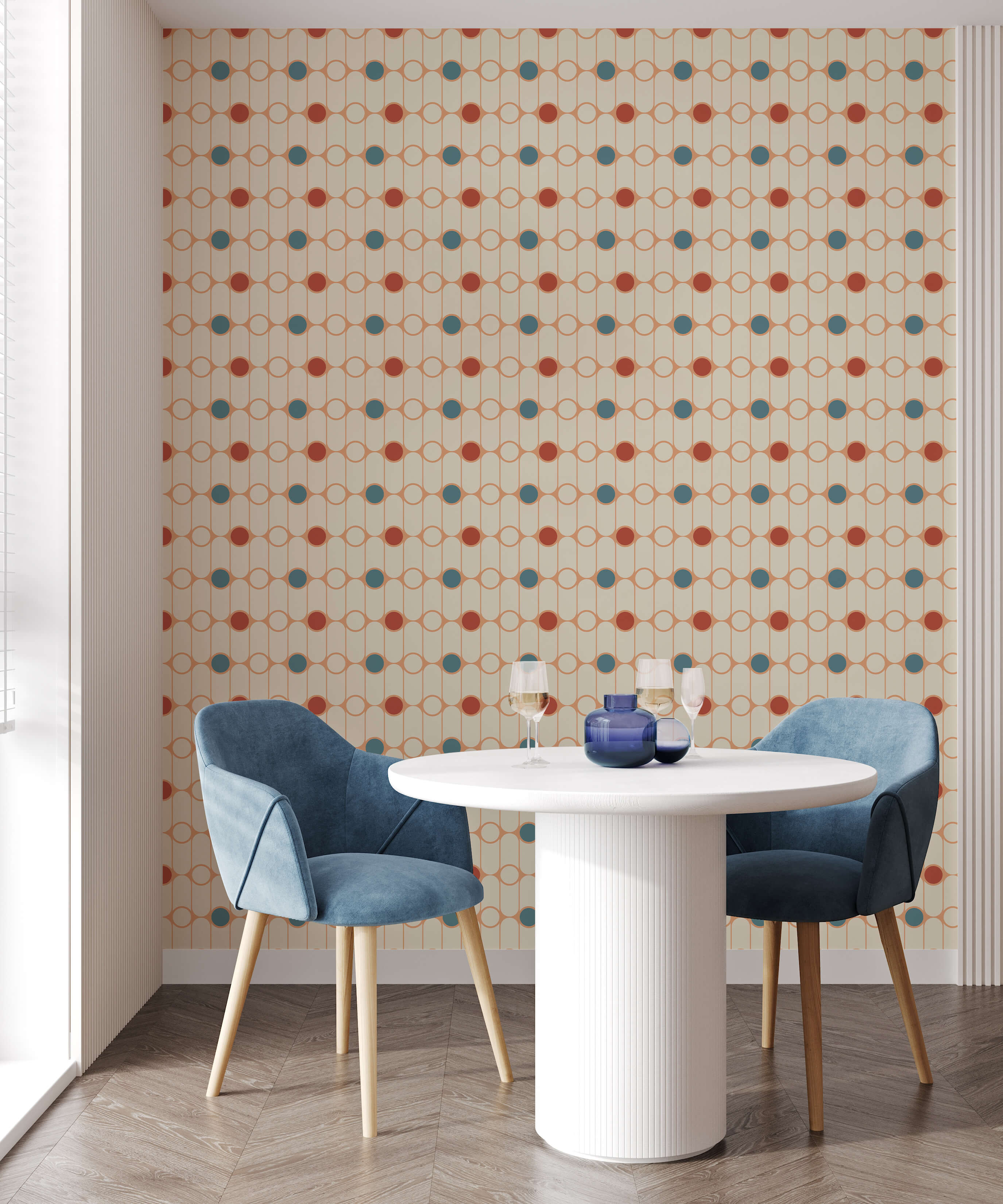 Bobbi Beck Gibson Polka Dot Luxury Wallpaper