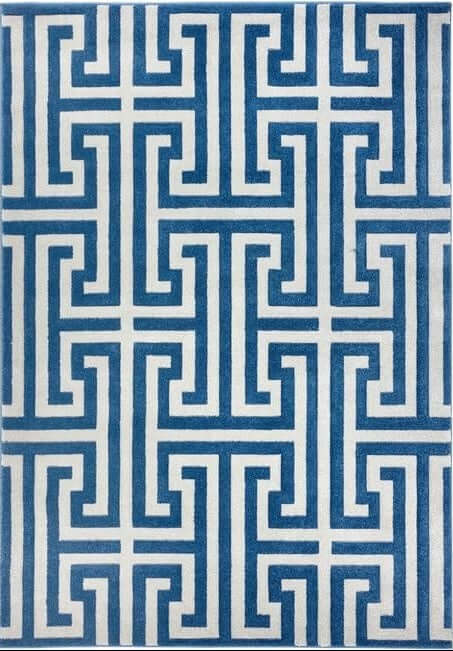 Greek Key Rug Geometric Design
